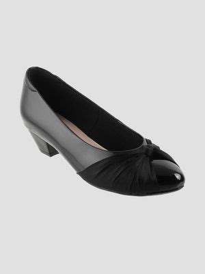 Buy Lemon & Pepper Black Solid Heels (EURO 38) Online
