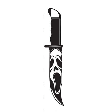 scream knife drawing
