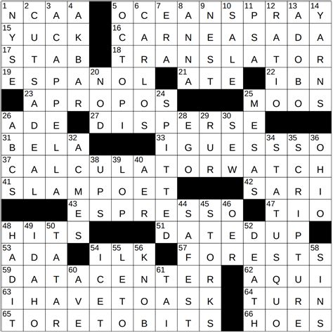 Traditional Polynesian Beverage Crossword - prntbl ...