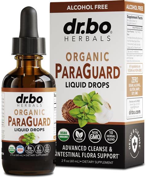 Paraguard Cleanse Liquid Organic Detox Organic Intestinal Guard Formula Supplement | Desertcart ...