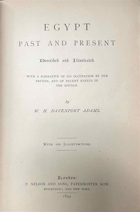 Egypt past and present. Described and illustrated. With a narrative of its occupation by the ...