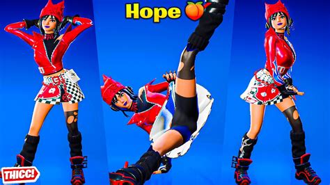 *New* Fortnite Hope Skin Showcase Thicc 🍑😍 Top Tiktok Emotes & Dances😘 ...