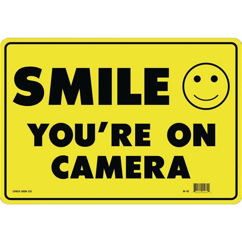 Smile You Re On Camera Sign Printable Free - Printable Templates Free