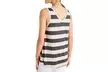 Women Stripe V Neck Sleeveles... | Groupon Goods