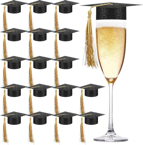 Amazon.com | MotiMind 60 Pcs 2026 Mini Graduation Cup Caps Decorations ...