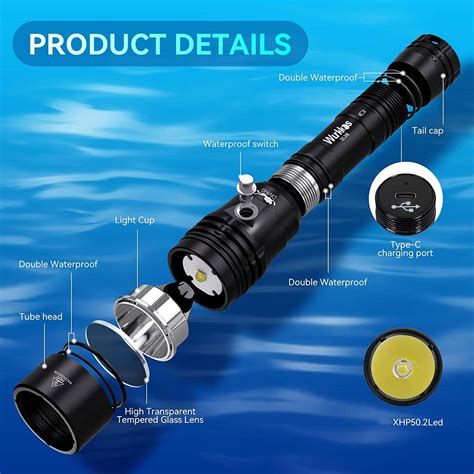 Wurkkos DL20R Diving Flashlight 3200 Lumen Dive India | Ubuy