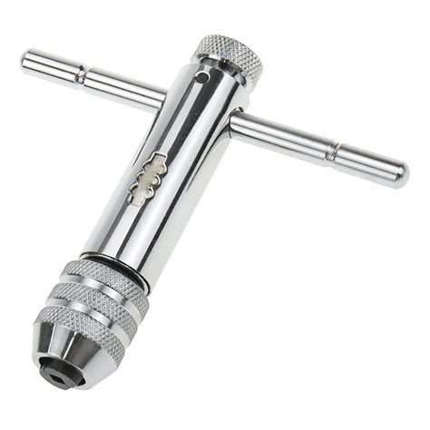 Rannb Adjustable T Shape Handle Ratchet Tap Wrench Tapping Threading ...