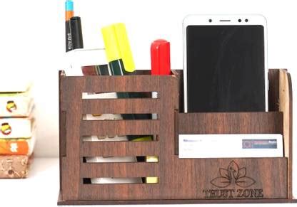 Flipkart.com | Trust Zone 3 Compartments Wooden Pen Stand / Pen Holder ...