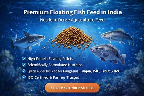 Floating Fish Feed in India Nutrient-Dense Aquaculture Feed