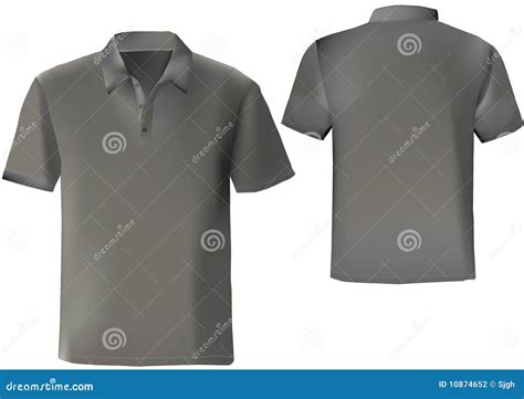 Black Polo Shirt Template