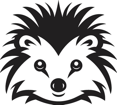 Shadowed Elegance of the Hedgehog Eyes of the Prickly Guardian Minimal ...