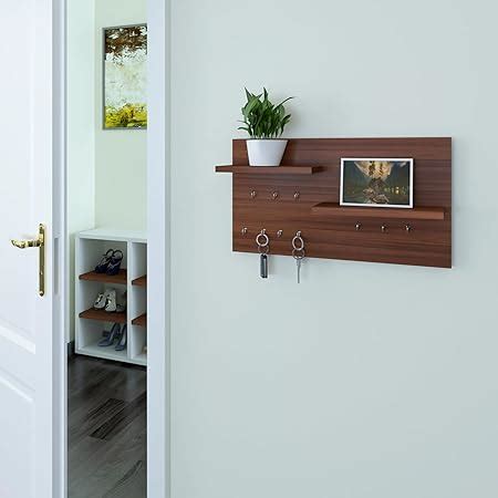 SIMRAN HANDICRAFTS Redwud Ront Stylish Wooden Key Holder with Shelf ...