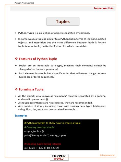 Image result for Tuple En Python