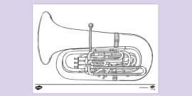 Flute Colouring Sheet (teacher made) - Twinkl
