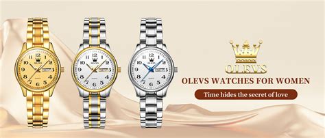 OLEVS Women Watches Business Dress Female Ladies Small Wrist Watch Gold ...