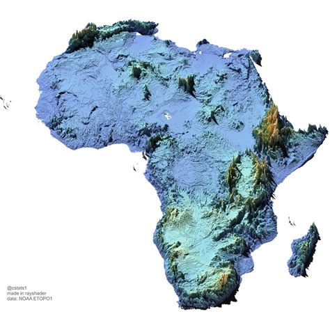 Stunning Elevation Maps of the World - Brilliant Maps
