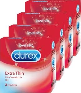 DUREX Extra Thin (12 Pieces) Condom Price in India - Buy DUREX Extra ...