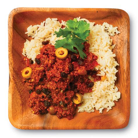 Braised Picadillo Beef & Jazzy Rice - Beef Picadillo - THRIVE with ...