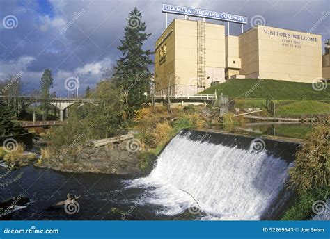 Tumwater Falls Park, or, Home of Olympia Beer Brewing Company Editorial ...