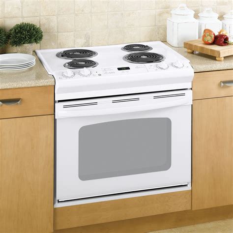 GE Appliances JDS28DNWW 30" Drop-In Electric Range - White