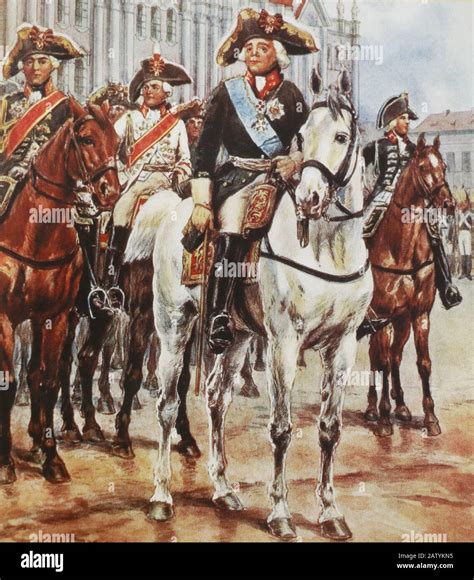 Russian Emperor Paul I. Painting by B. Gembarzhevsky, 19th century ...