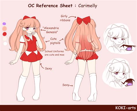 Oc Reference Sheet - Carimelly by Koki-arts on DeviantArt