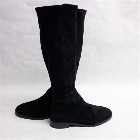 Stuart Weitzman Black Suede Boots