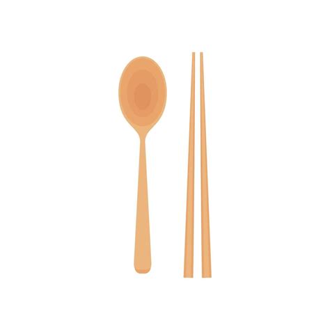 Chopsticks and spoon . chopsticks and spoon on white background ...