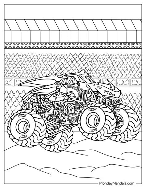 20 Monster Jam Coloring Pages (Free PDF Printables)
