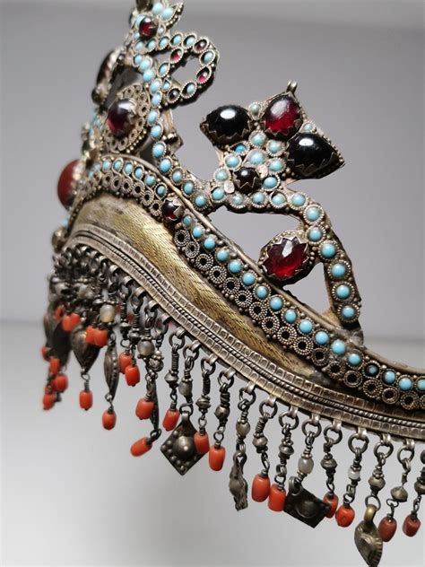 Uzbekistan, Tajikistan: a Rare, Old 'Bridal Crown' 20th Century For ...