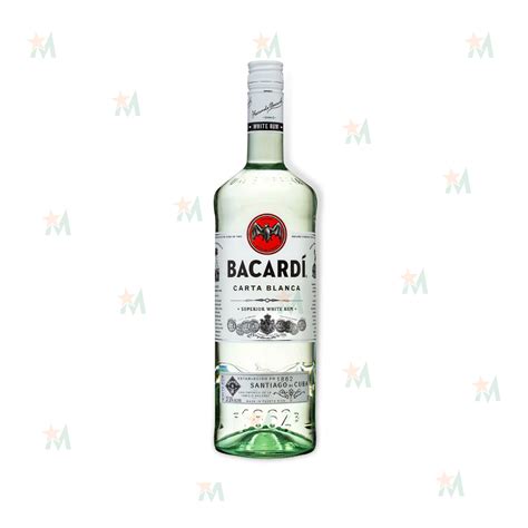 Bacardi White Rum 1000 ML - Star Mart