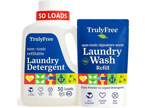 Truly Free Natural Laundry Detergent for Sensitive Skin | Eco Friendly ...