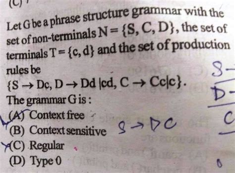 Theory of Computation: phrase structure grammar