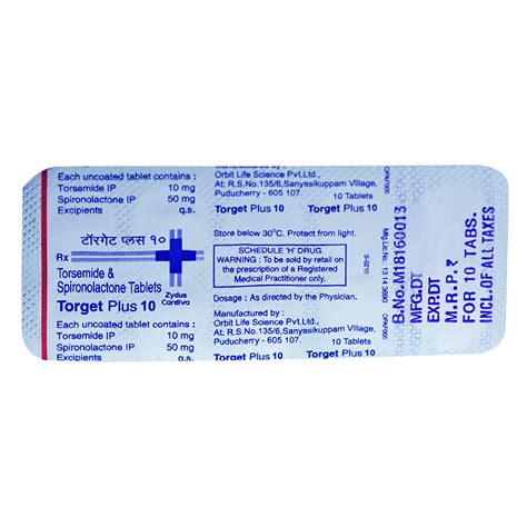 Torget Plus 10 Tablet 10's Price, Uses, Side Effects, Composition ...