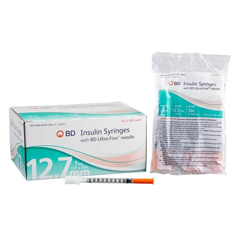 Bd 1ml Insulin Syringe U100