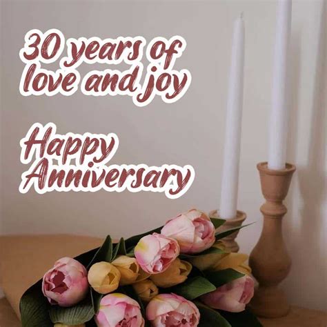 Happy 30th Anniversary Wishes to Honor an Incredible Journey - Good Wishes