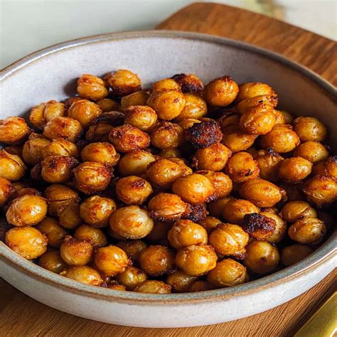 Crispy Garlic Air Fried Chickpeas