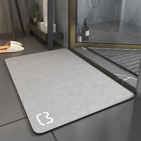 Dpityserensio Super Absorbent Floor Mat Bathroom Rugs with Rubber ...