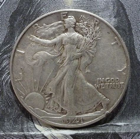 1941 P Walking Liberty Half Dollar in About Uncirculated Grade ( 6018 ...