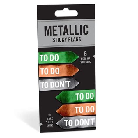 Knock Knock To Do / To Don't No Metallic Sticky Flags – Paper planning ...