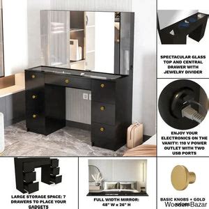Venus Vanity dressing table with mirror