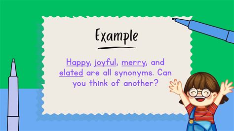 MRS. CHANG´S ENGLISH LEARNING SPOT: Synonyms