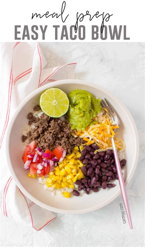 This easy and healthy Taco Bowl Meal Prep is going to become a staple ...