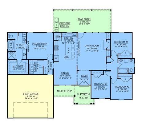 4 Bedroom Floor Plans With Double Garage - Home Alqu