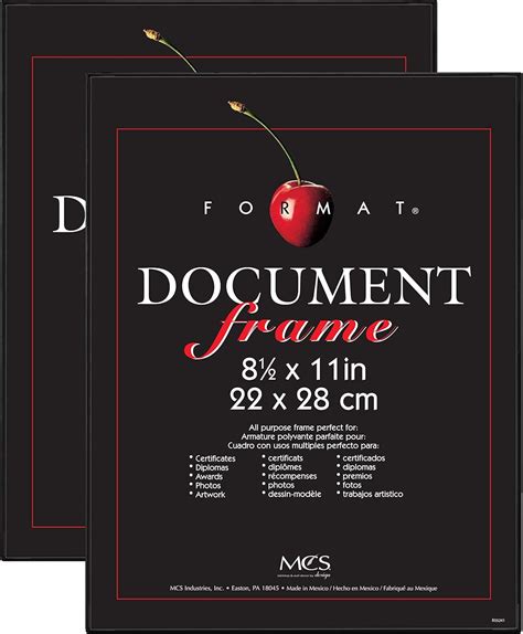 Black MCS Format Frame - 8.5 x 11 in - 2 Pack India | Ubuy