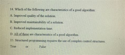 Characteristics of a Good Algorithm 的图像结果