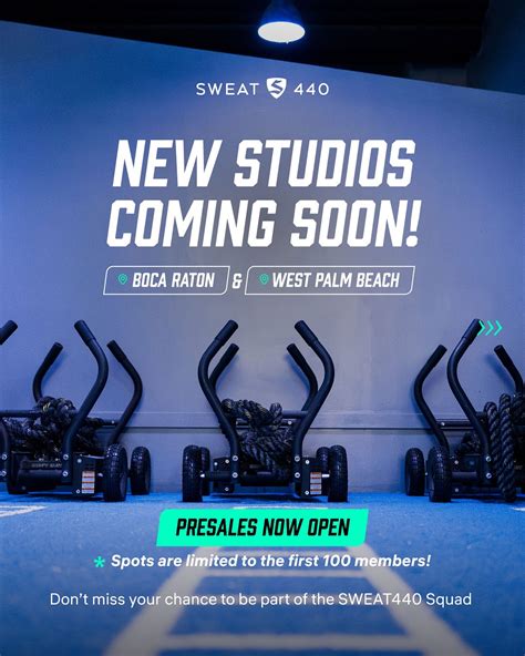SWEAT440 Gym | Two new studios. One epic opportunity. 💥 @sweat440boca ...