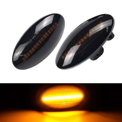 Buy Hacreyatu Dynamic LED Side Marker Turn Signal Lights Indicator ...