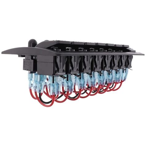 8-way Blue ON-OFF Switch Panel - Overcurrent Protection Motorobit ...