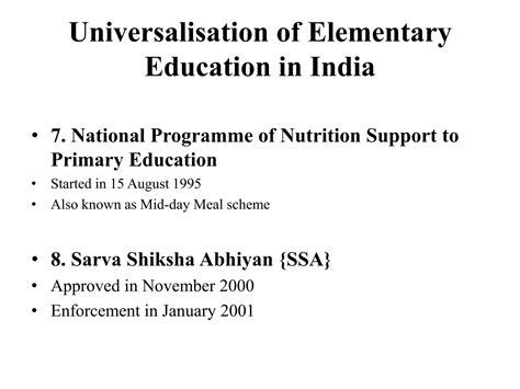 Universalisation of education in India | PDF